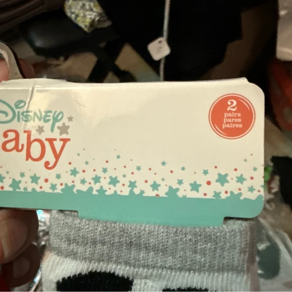 Disney Baby Mickey Mouse Socks - Black, Gray, Red